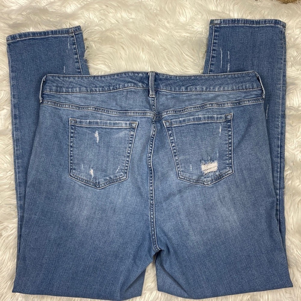 Torrid Boyfriend Straight Vintage Stretch Super Distressed Denim Jeans